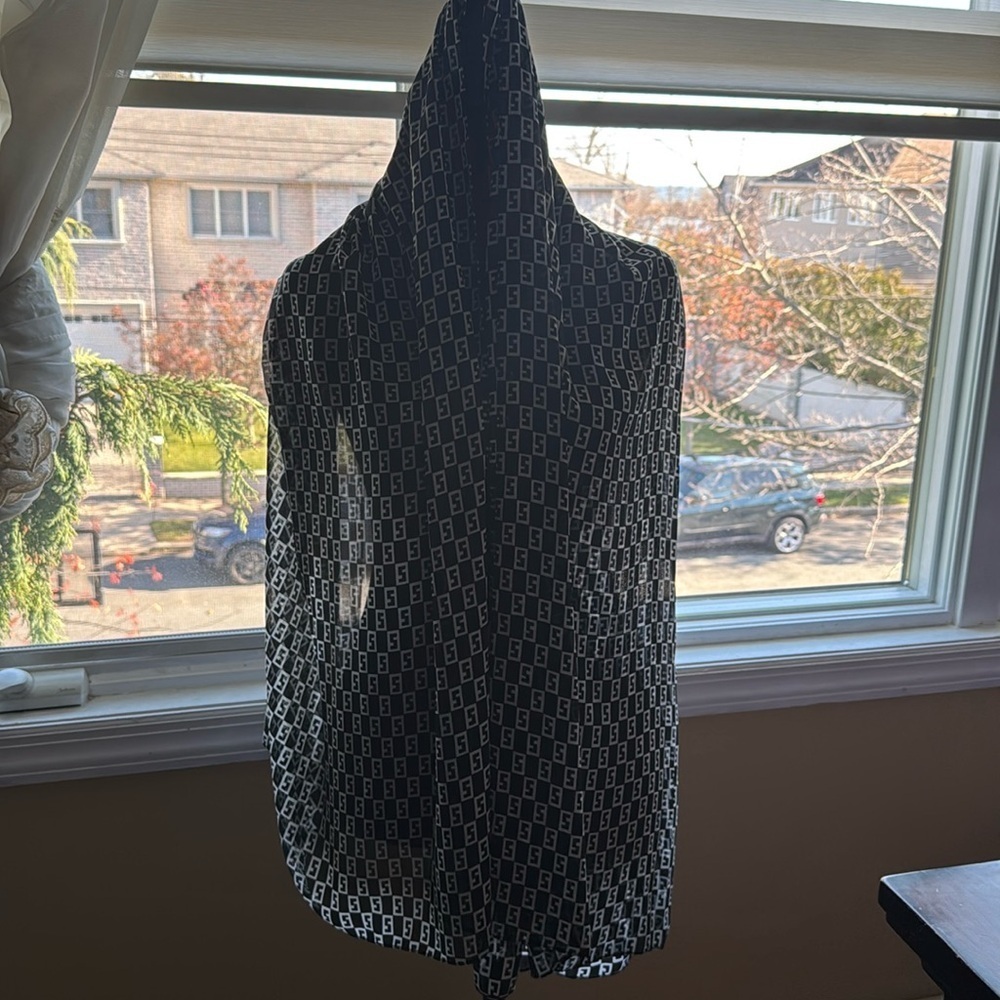 BRAND NEW CHIFFON SCARF/SHALL WITH FENDI DESIGN